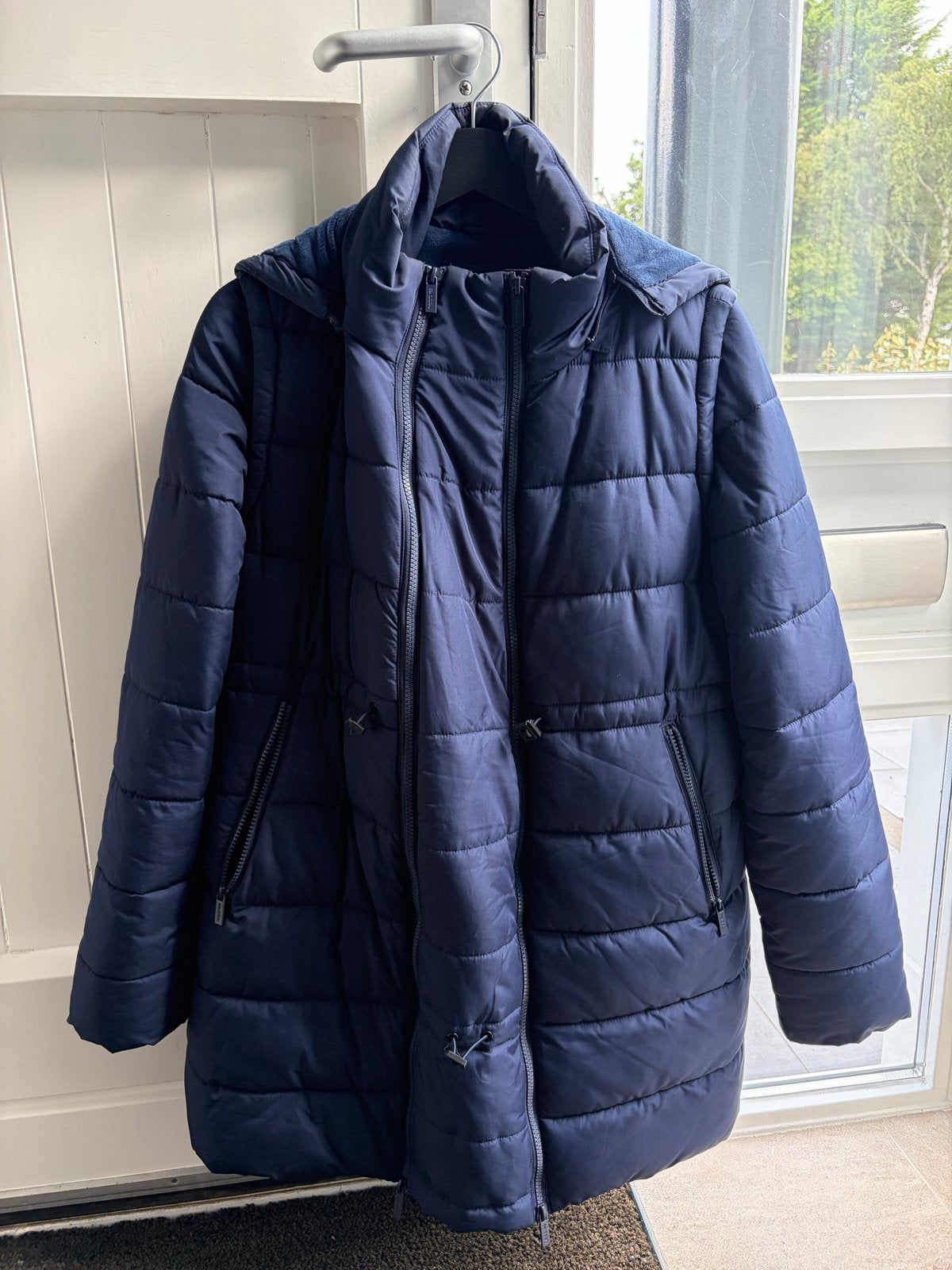Noppies Zwangerschapsjas maat XS, Kleding | Dames, Blauw, Ophalen of Verzenden, Zo goed als nieuw, Jasje of Colbert