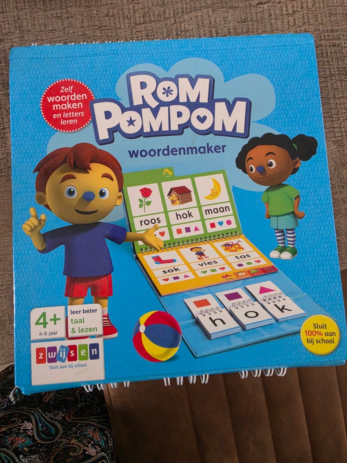 Rom Pom Pom woordenmaker - Leer woorden maken en letters, Kinderen en Baby's, Speelgoed | Educatief en Creatief, Ophalen of Verzenden