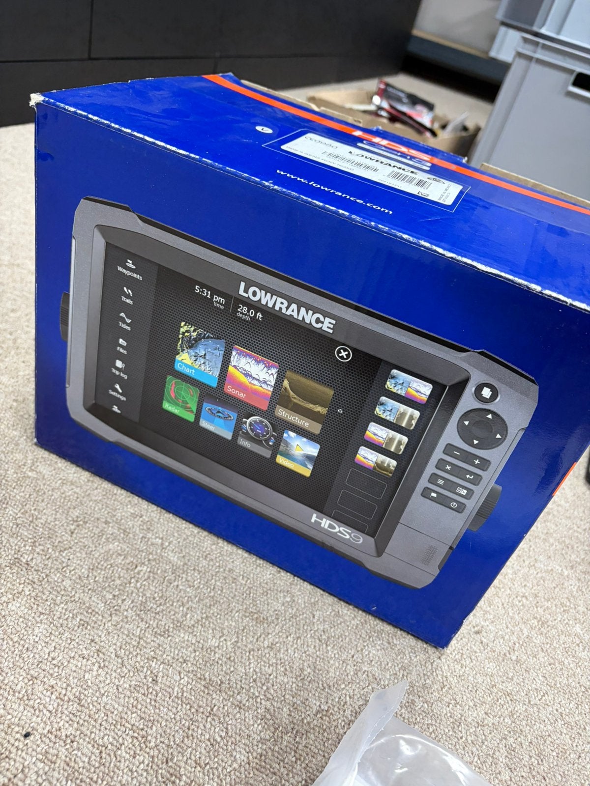 Lowrance HDS9 Gen 3 visvinder dieptemeter, Ophalen of Verzenden, Gebruikt, Overige typen