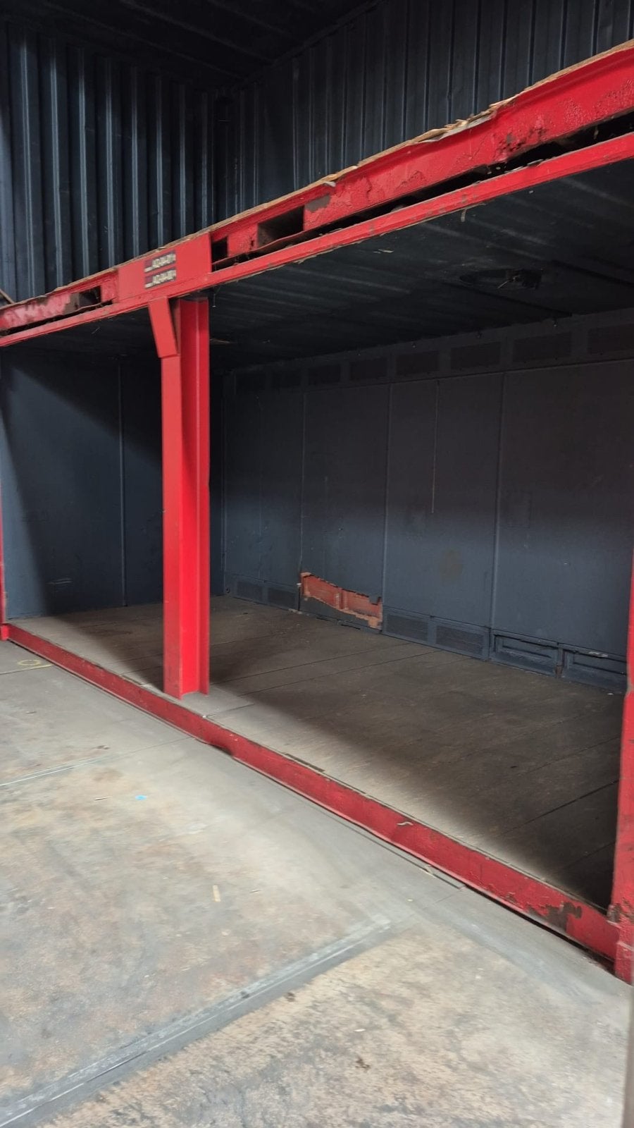 20ft containers met een open zijde