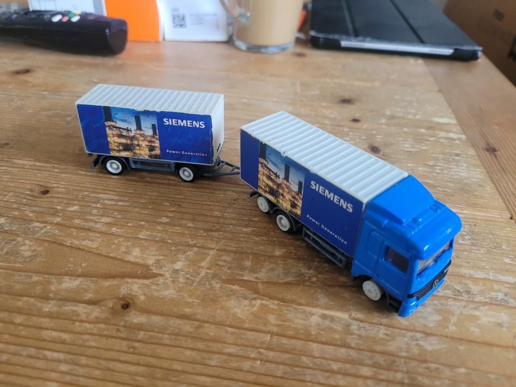 Scania combi Siemens, Hobby en Vrije tijd, Modelauto's | 1:87, Efsi, Ophalen of Verzenden, Efsi, E