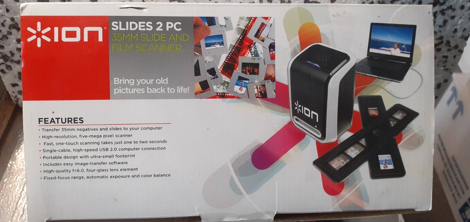 ION Slides 2 PC 35mm Dia- en Filmscanner, Computers en Software, Diascanner, Nieuw, Ophalen of Verzenden, MacOS