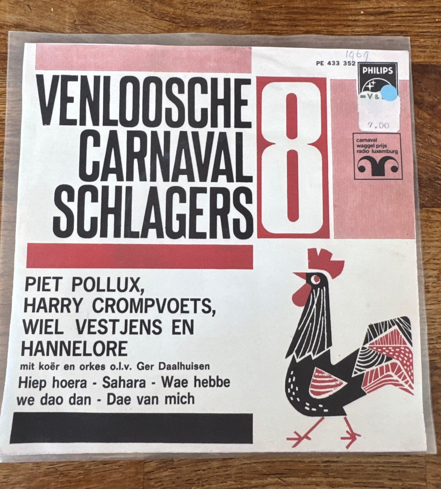 Vinyl Single - Venloosche Carnaval Schlagers 8, Cd's en Dvd's, Ophalen of Verzenden, Zo goed als nieuw, Nederlandstalig