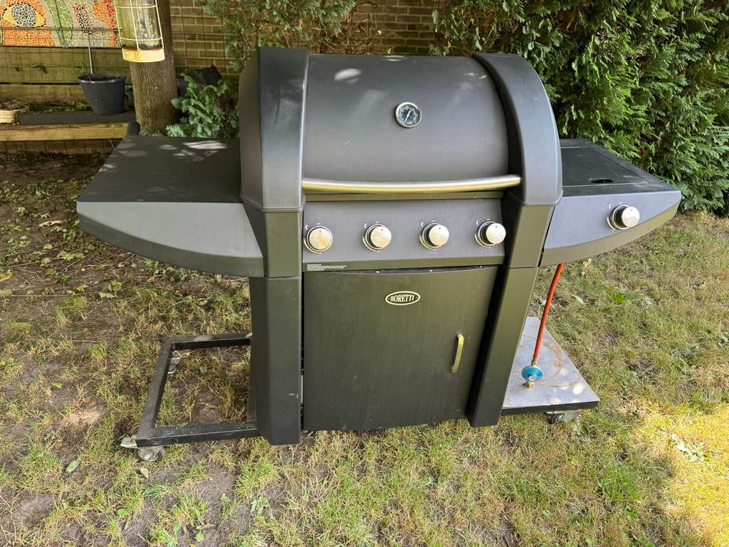 Boretti BBQ op maatframe met wielen, Ophalen, Gebruikt
