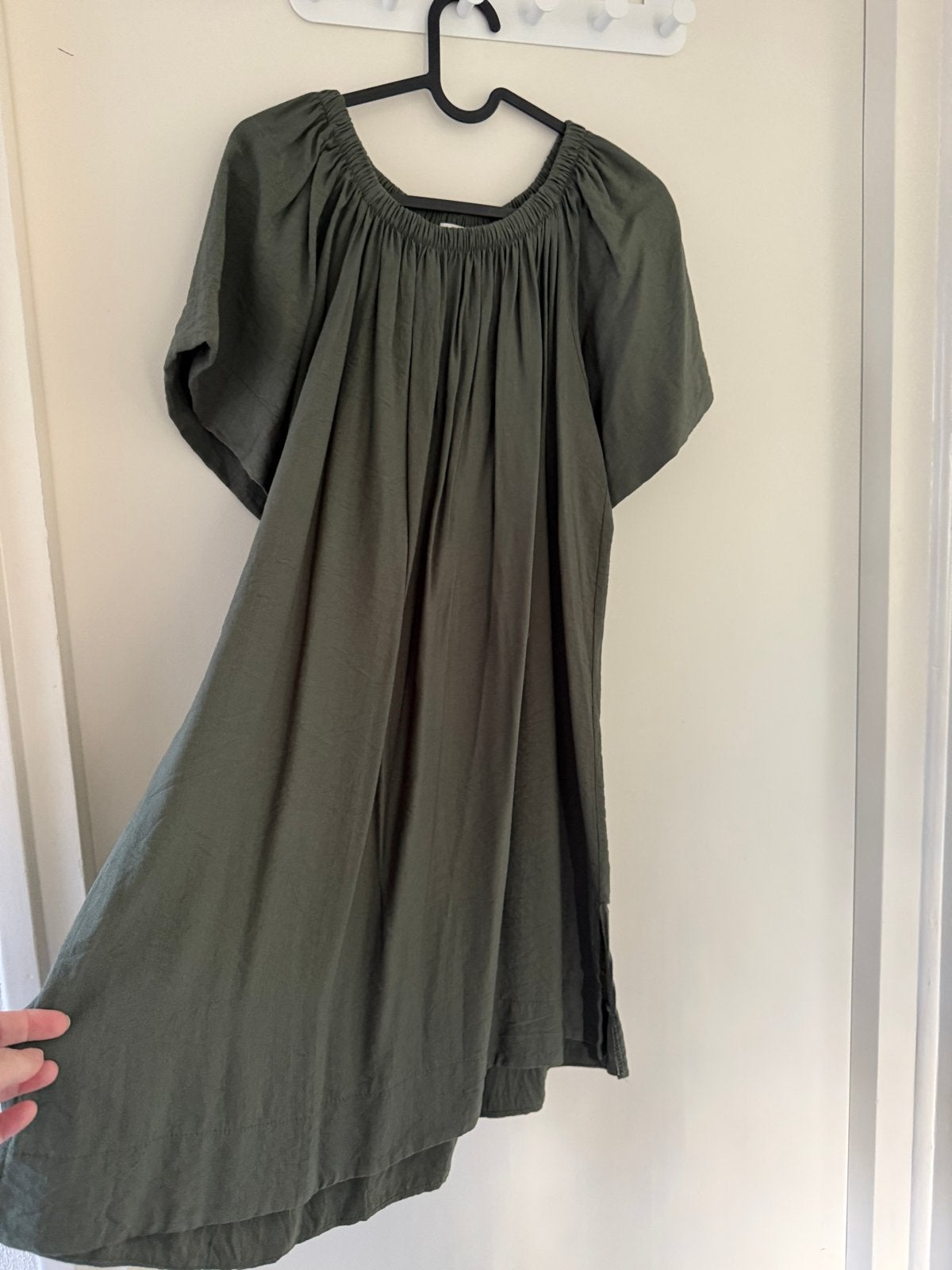 Groene jurk van Typical Jill, maat M, Kleding | Dames, Maat 38/40 (M), Ophalen of Verzenden, Zo goed als nieuw, Knielengte