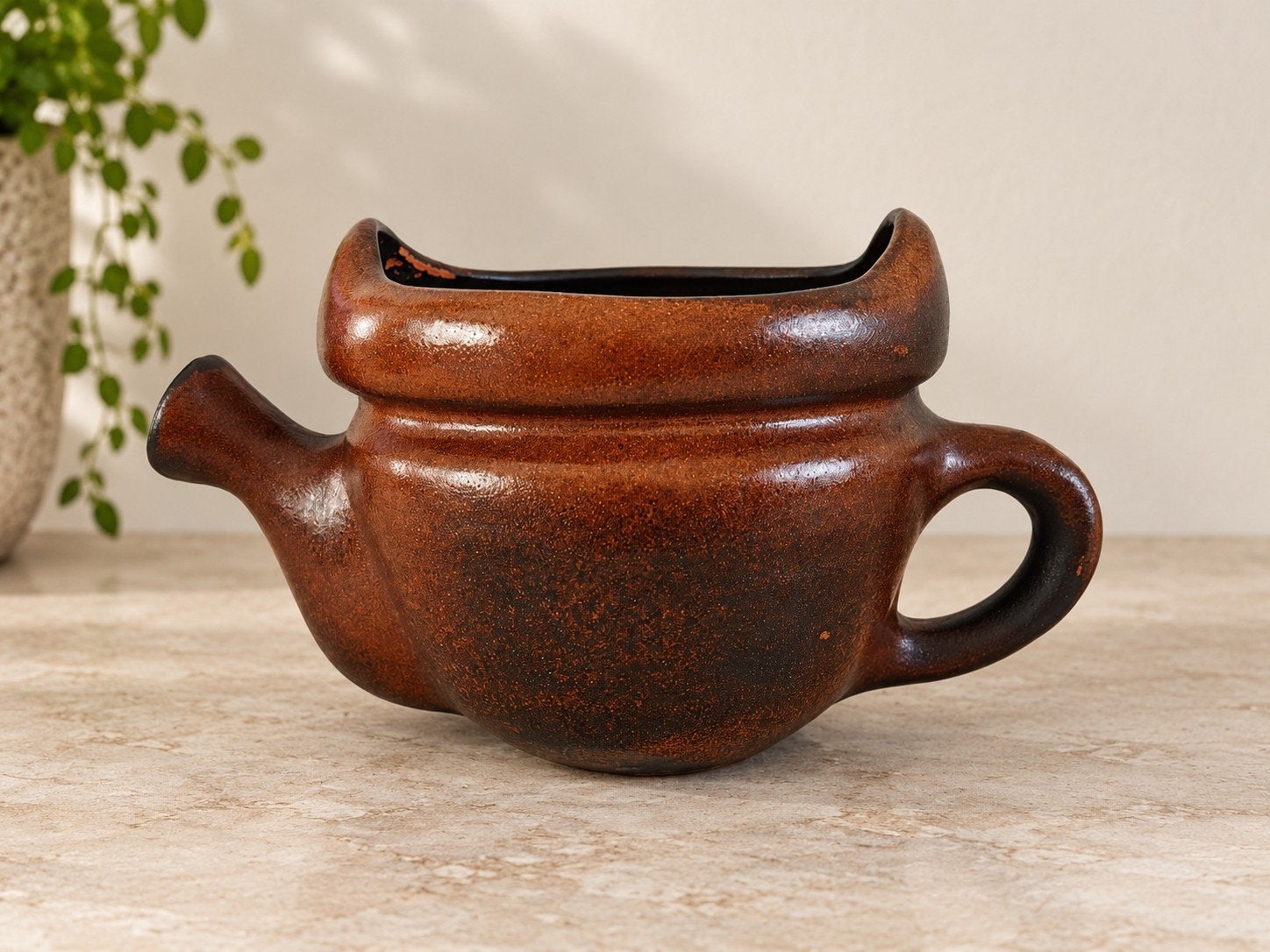 Vintage keramieken lavabo – wandwaskom, Ophalen of Verzenden, Rond, Minder dan 25 cm, Minder dan 40 cm
