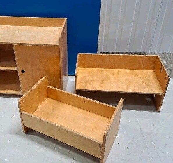 Vintage Rolf kubusbankje poppenbedje kinderbankje poppenbed, Kinderen en Baby's, Kinderkamer | Overige Meubels, Ophalen, Gebruikt