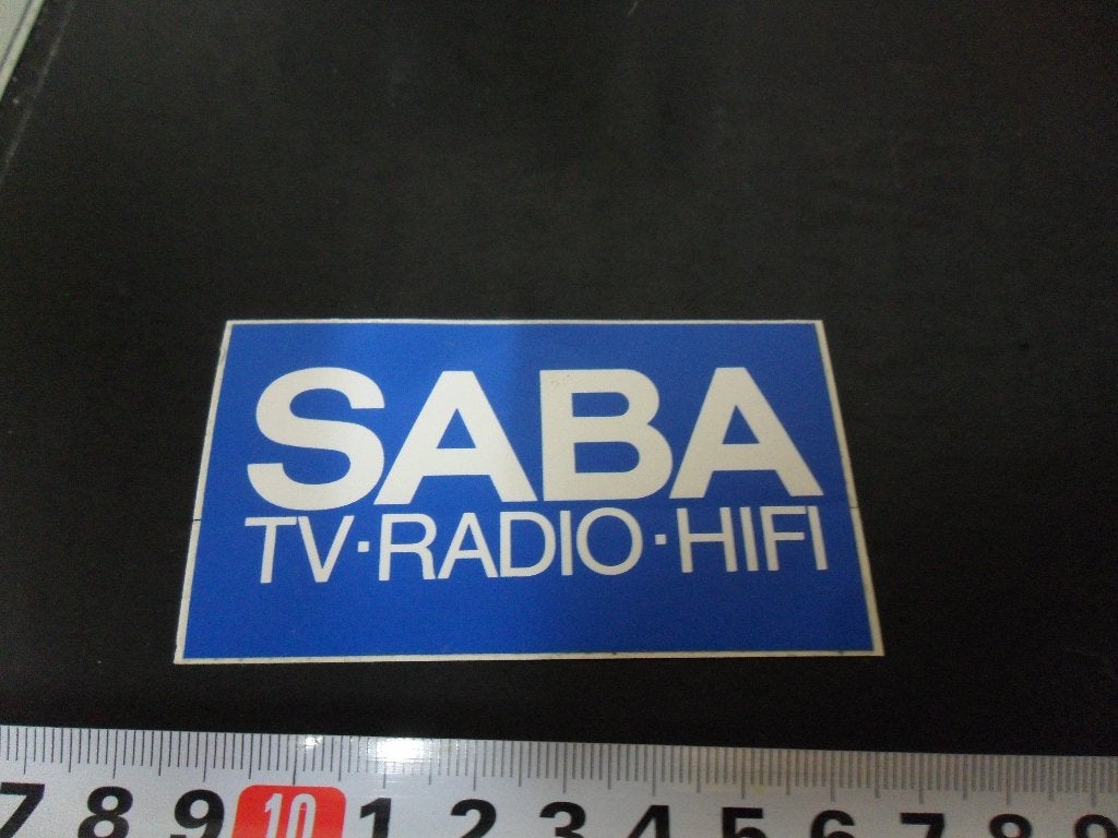 sticker SABA TV Radio HiFi, Ophalen, Zo goed als nieuw