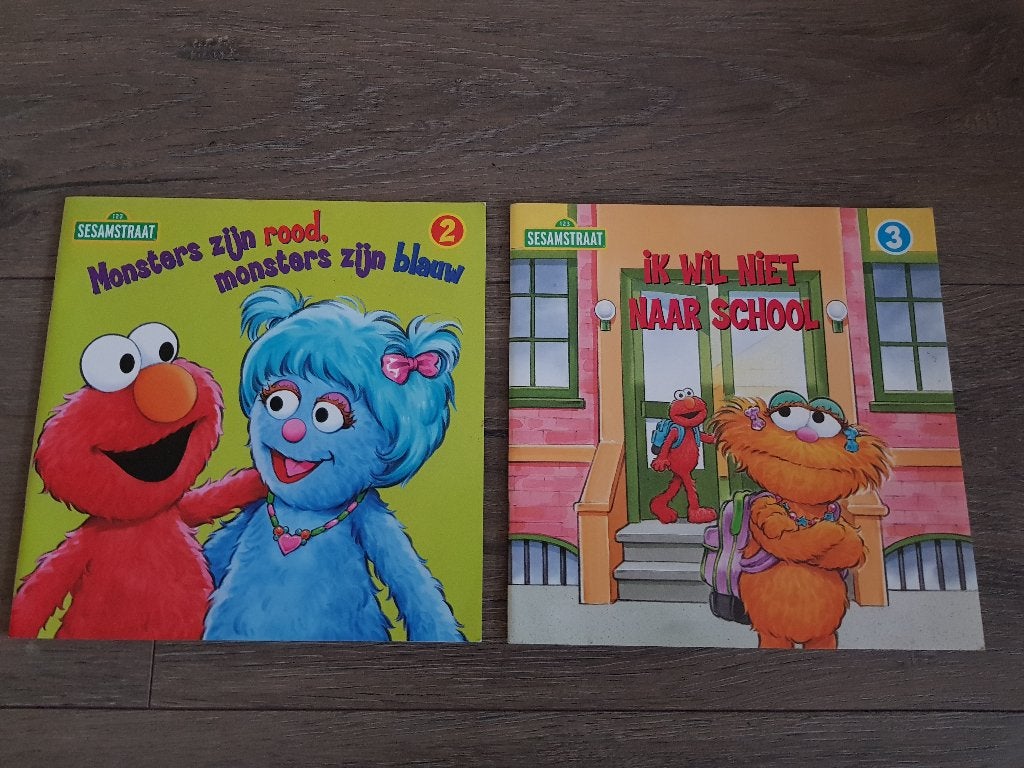 Twee boeken van Sesamstraat - nr. 2 en nr. 3, Ophalen of Verzenden, Gelezen, S. Albee, Fictie algemeen