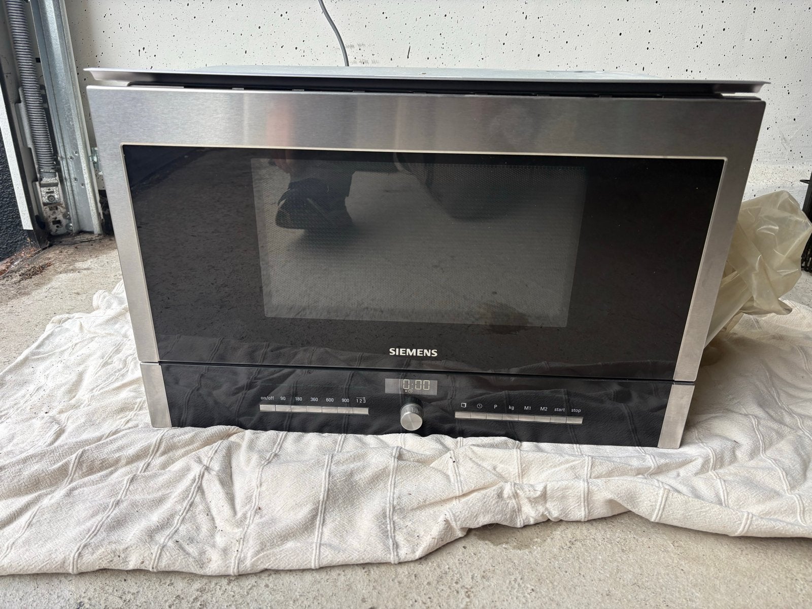 Siemens HF25M5L2 Inbouw Magnetron - RVS, Ophalen, Gebruikt, 60 cm of meer, Magnetron