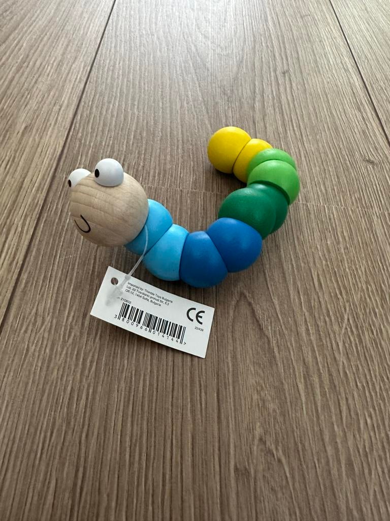 Houten beweegbare rups, Ophalen of Verzenden, Zo goed als nieuw, Overige typen
