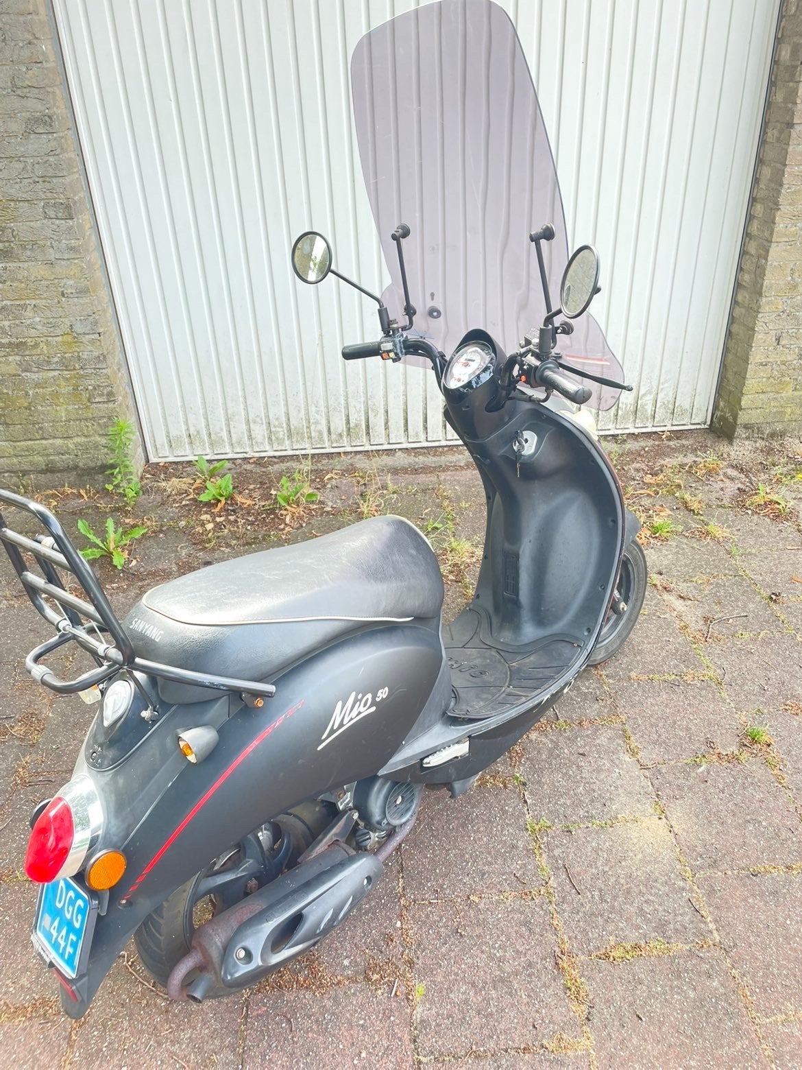 Sym Mio 50 Scooter (2016) - Blauw Kenteken -, Gebruikt, Maximaal 45 km/u, Benzine, Ophalen