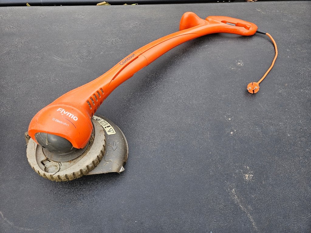 Flymo Contour EIT25 Grastrimmer met kantelbare kop, Tuin en Terras, Ophalen, Gebruikt, Flymo, 10 tot 30 cm