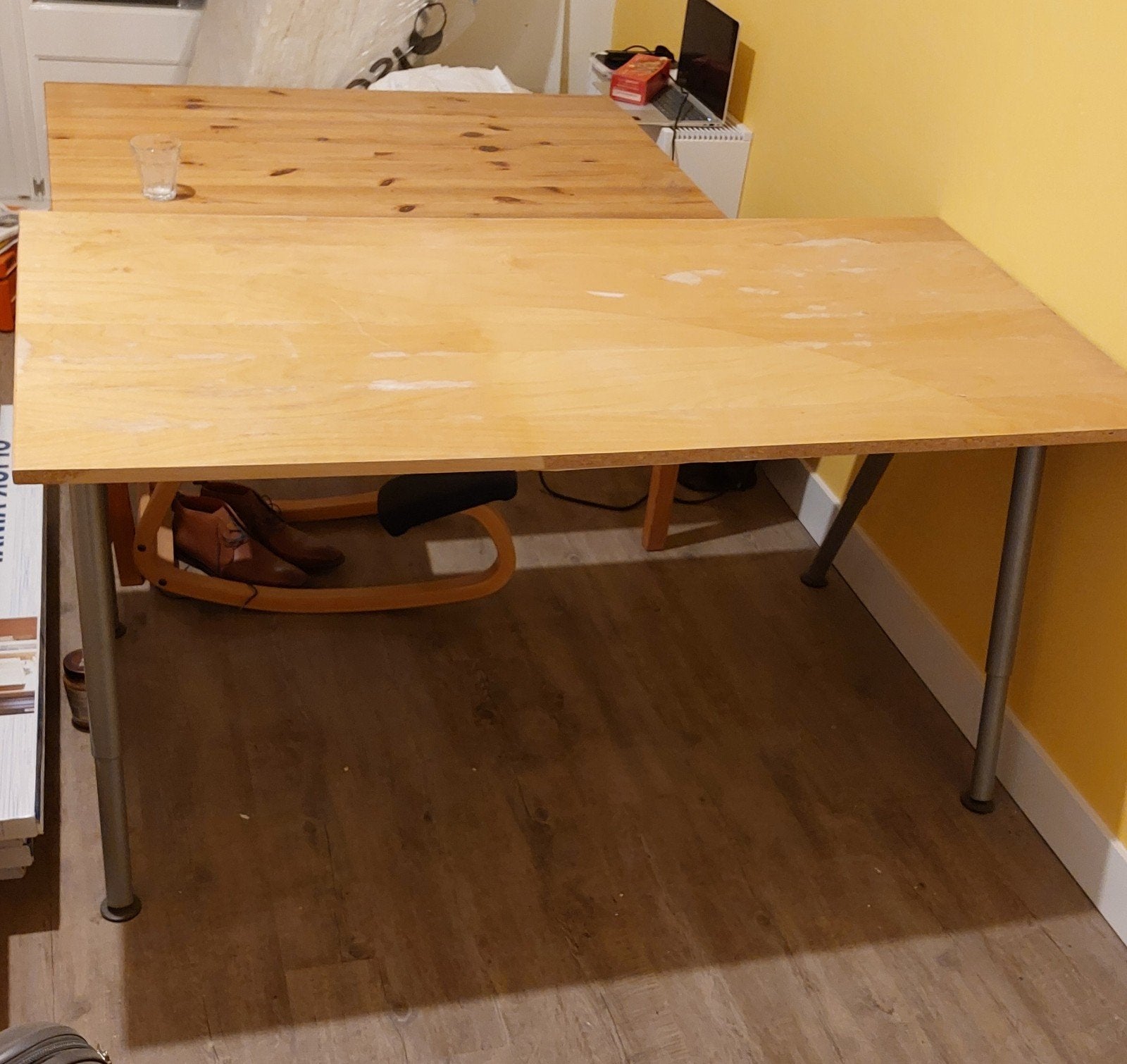 ikea galant hoekbureau, Huis en Inrichting, Ophalen, 160 cm, Gebruikt, Metaal