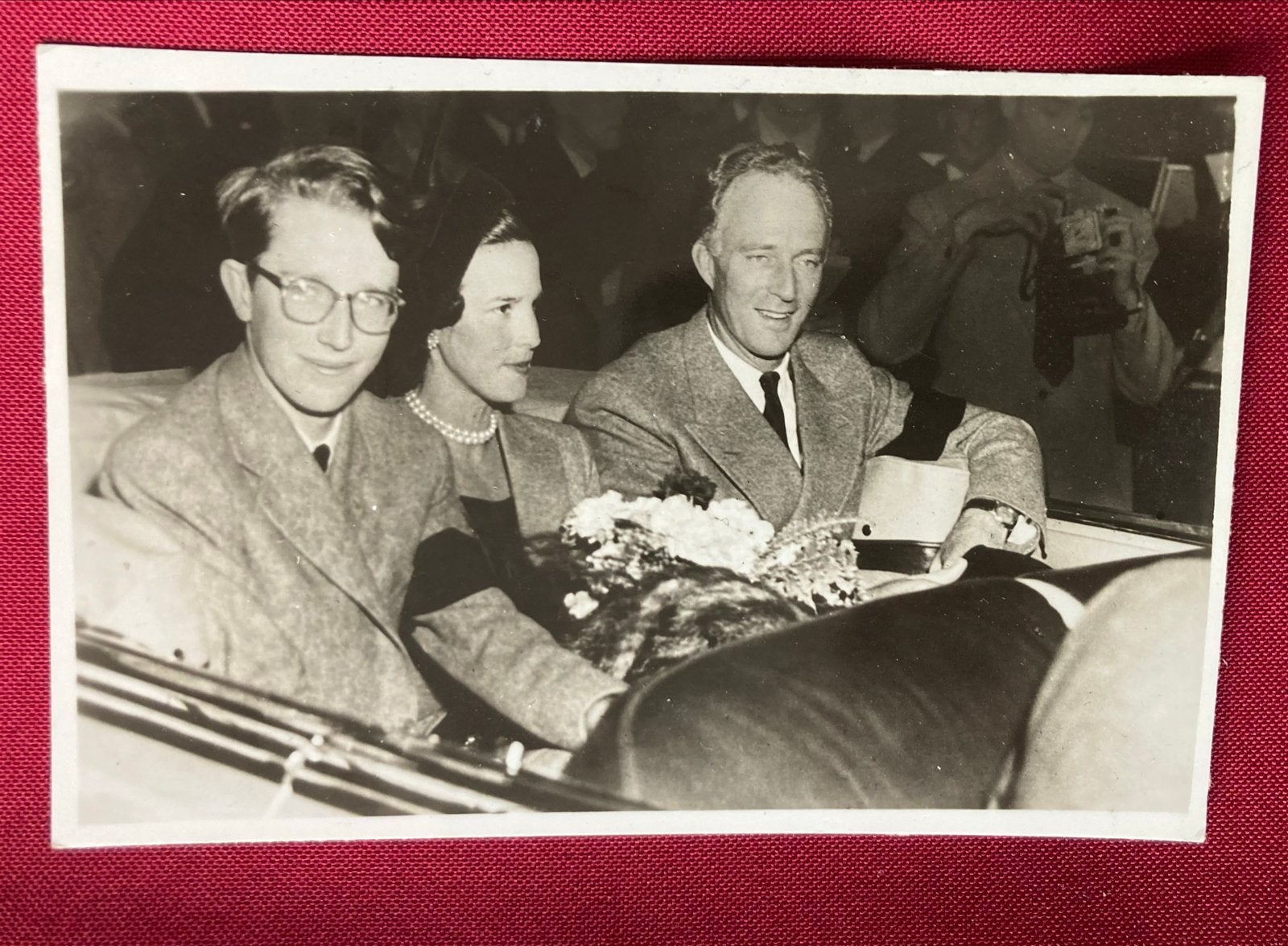 Koning Leopold van België op doorreis naar Zwitserland, 1948, Verzamelen, Foto, Nieuw, Ophalen of Verzenden, 1940 tot 1960