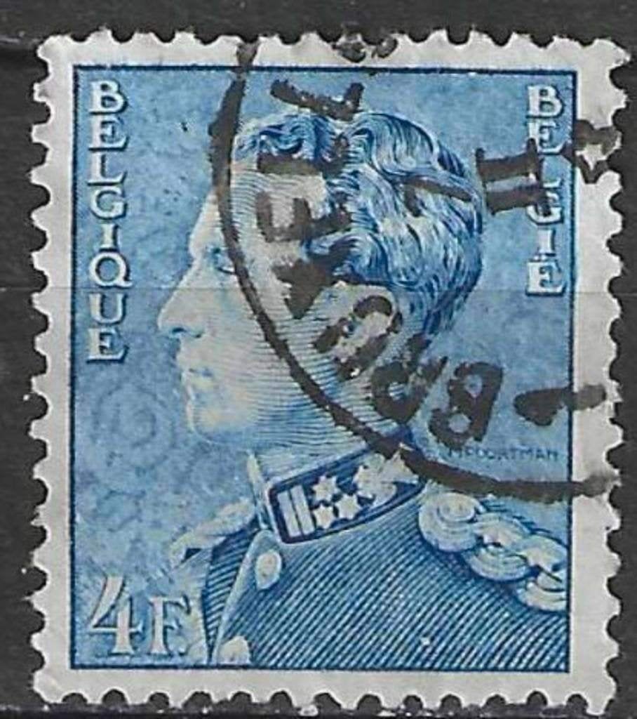 Belgie 1951/1952 - Yvert/OBP 847A - Leopold III (ST), Verzenden, Gestempeld, Koninklijk huis