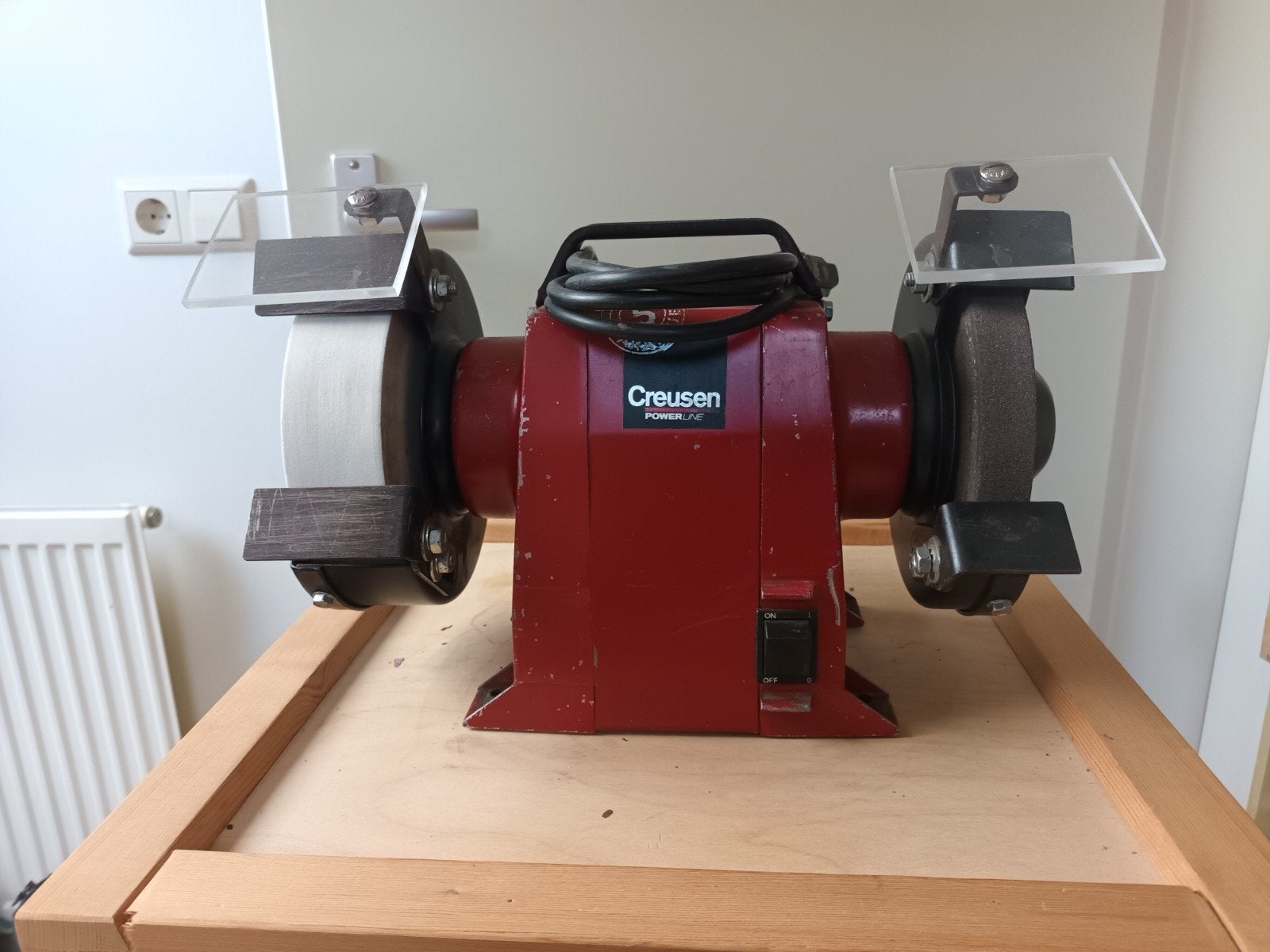 creusen slijpmachine slijpsteen, Ophalen of Verzenden, Gebruikt, Minder dan 700 watt, Werkbankslijpmachine
