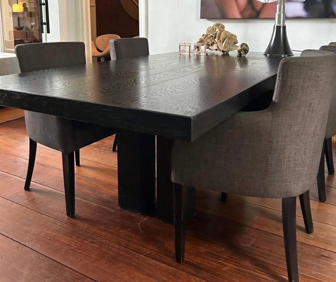 Eetkamer tafel, Huis en Inrichting, Tafels | Eettafels, 200 cm of meer, Zo goed als nieuw, Rechthoekig, 50 tot 100 cm
