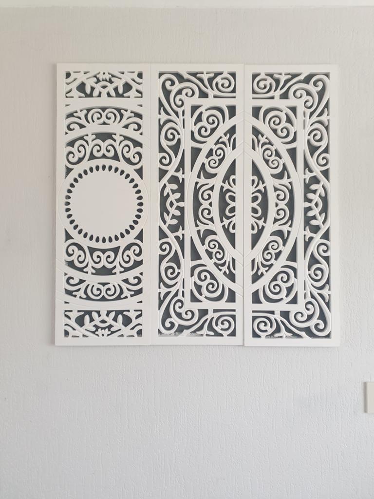 Mooie  3 luik(90 x 90 cm), Ophalen, Schilderij, 75 cm of meer