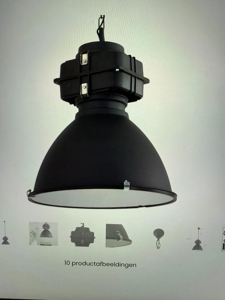 Lamp Mexlite 7779Grijs industrieel, Huis en Inrichting, Lampen | Hanglampen, Ophalen of Verzenden, Zo goed als nieuw, Minder dan 50 cm