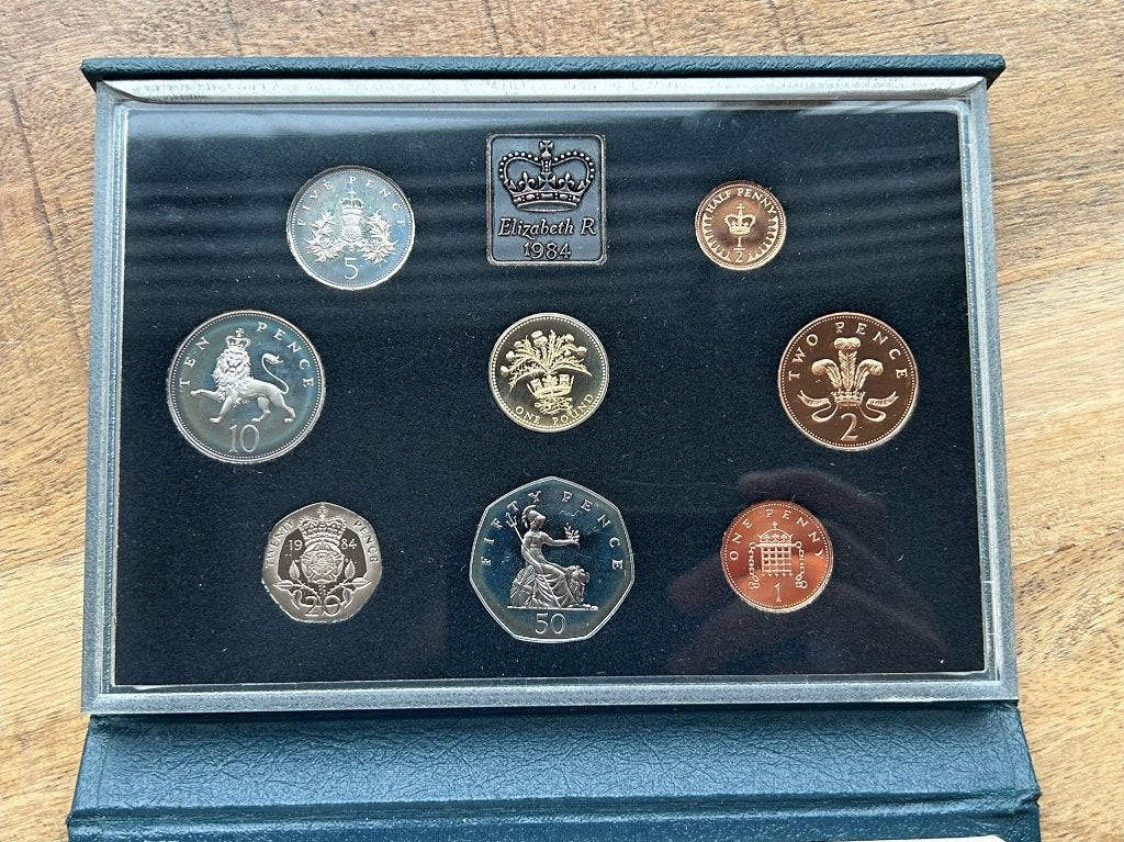 UK munten set 1984, Postzegels en Munten, Munten | Nederland, Ophalen of Verzenden, Koningin Beatrix, Overige waardes