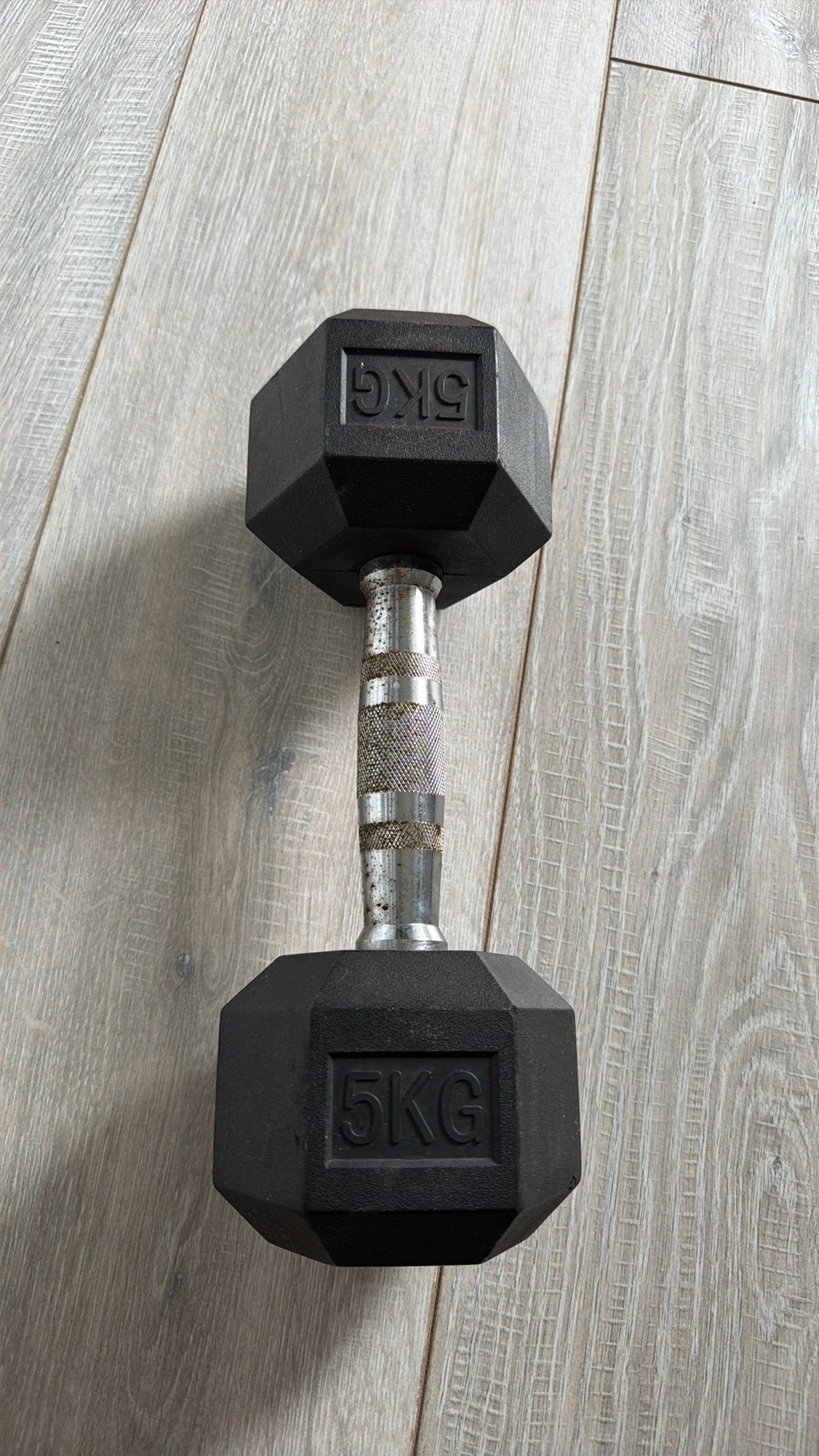 Dumbell 5 kg, Sport en Fitness, Ophalen, Zo goed als nieuw, Dumbbell