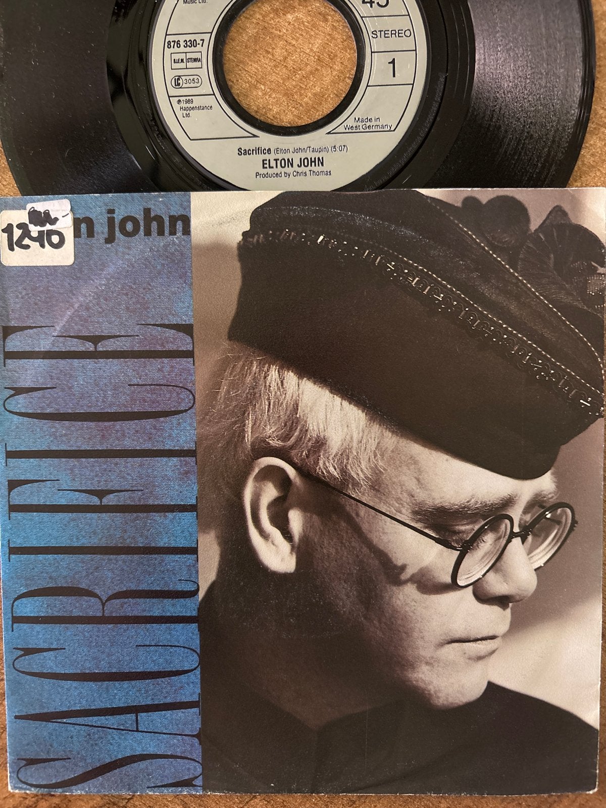Elton John - Sacrifice (Single, 1989, Made in West Germany), Gebruikt, 7 inch, Ophalen of Verzenden, Pop