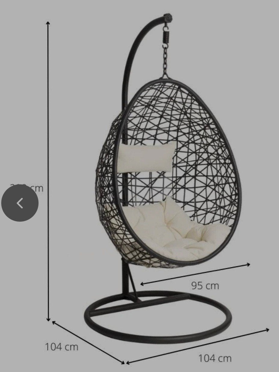 hangstoel swing met standaart, Ophalen, Zo goed als nieuw, Rotan