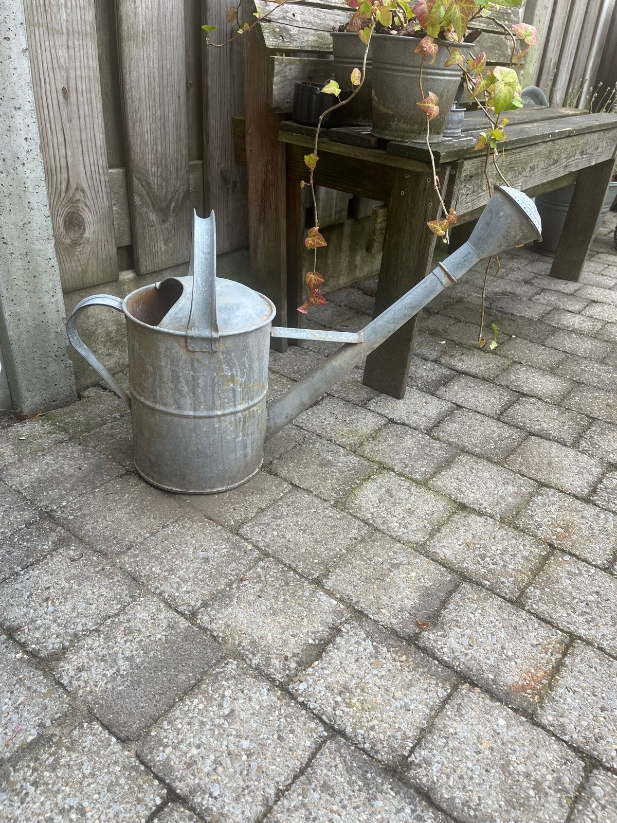 Oude zinken gieter, Ophalen, Gebruikt, Metaal