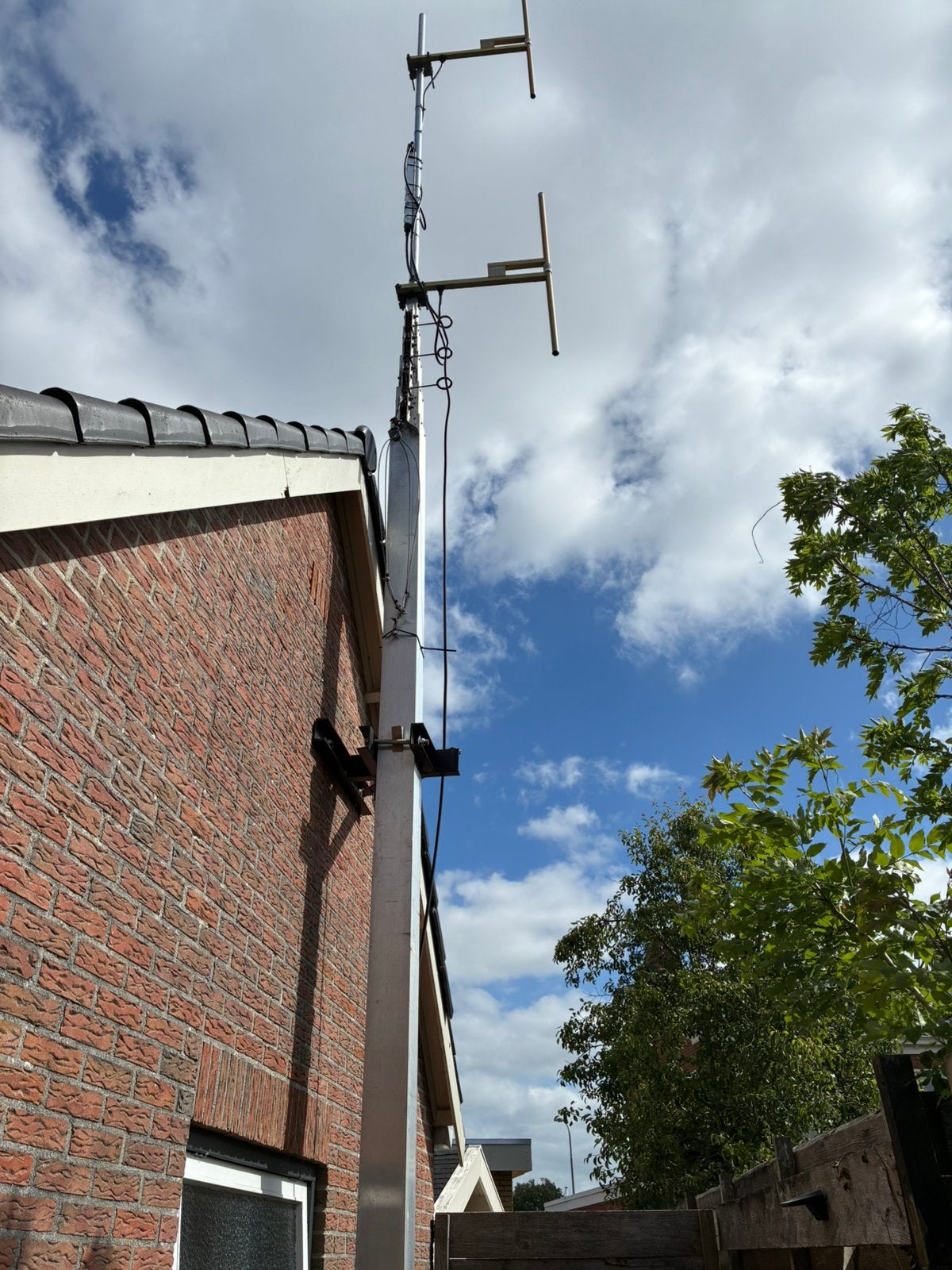 Aluminium 5x6 kokermast, Ophalen, Gebruikt, Mast
