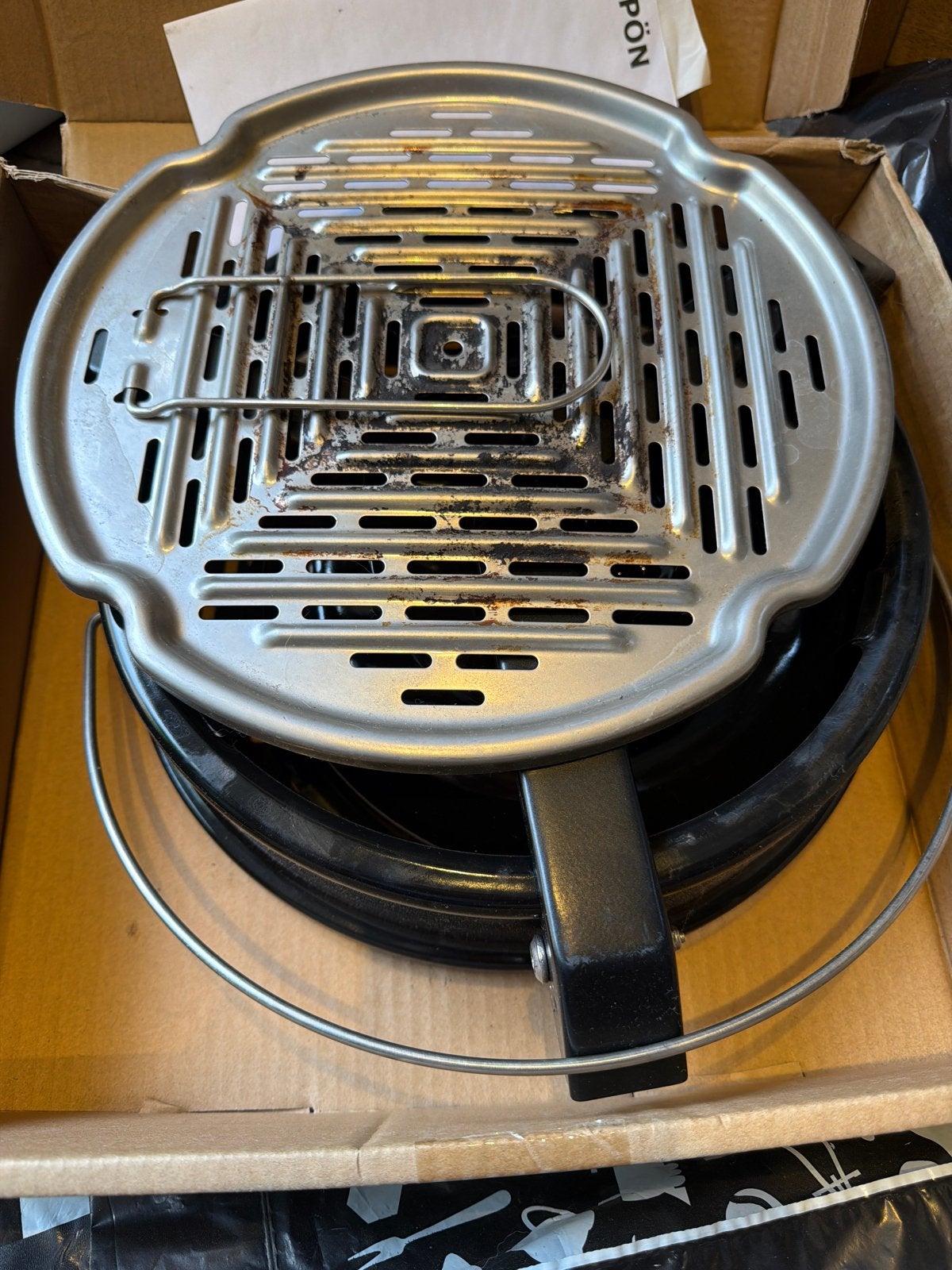 IKEA KORPÖN Houtskoolbarbecue - Compact en Draagbaar, Ophalen, Gebruikt