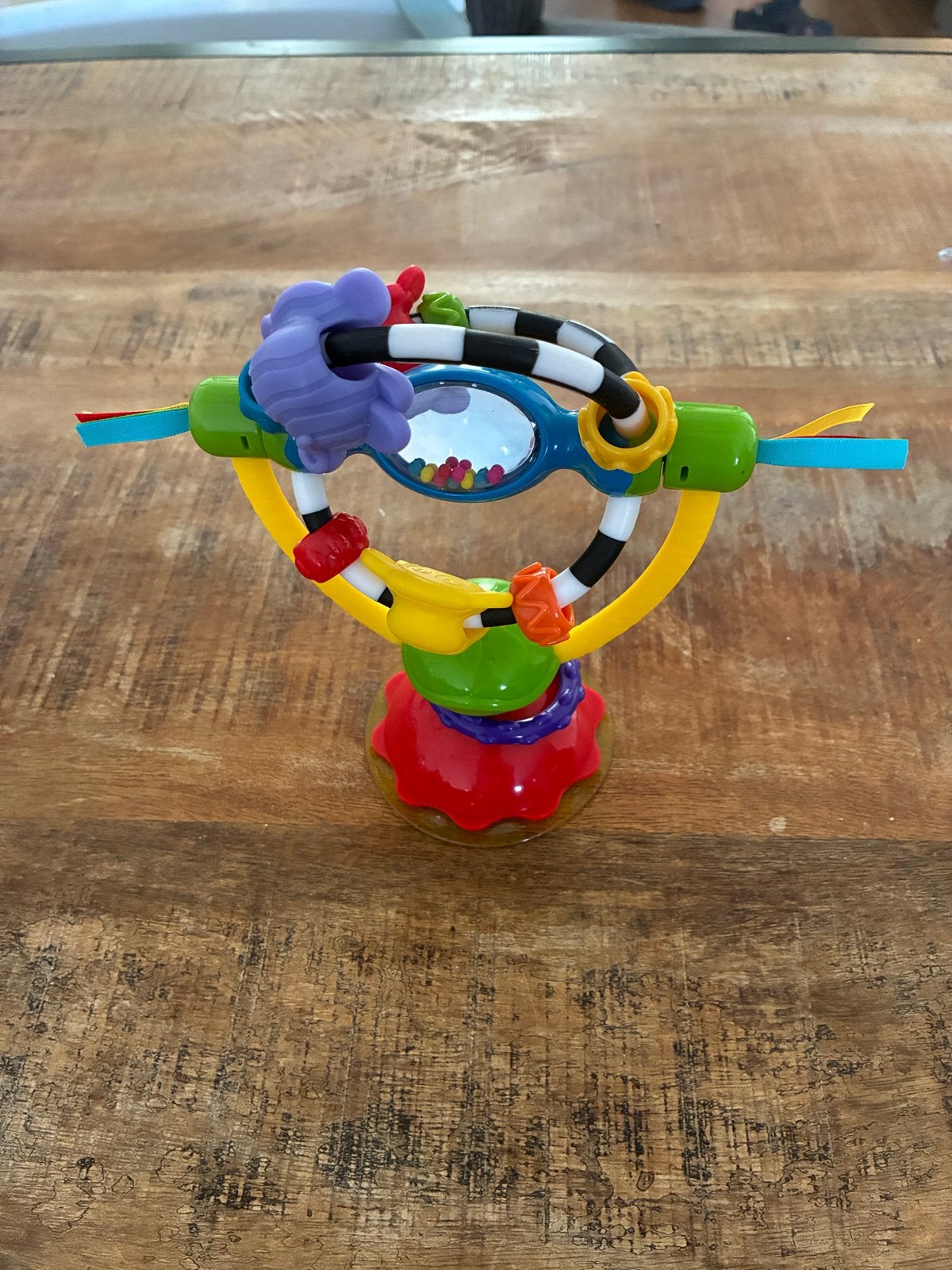 Kleurrijke tafelrammelaar Playgro, Ophalen of Verzenden, Zo goed als nieuw, Rammelaar, Met geluid