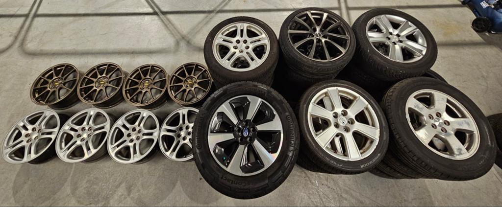 10 sets Subaru velgen, Impreza, Forester, Legacy, Outback, Auto-onderdelen, Banden en Velgen, Ophalen, 17 inch, 215 mm, Zomerbanden