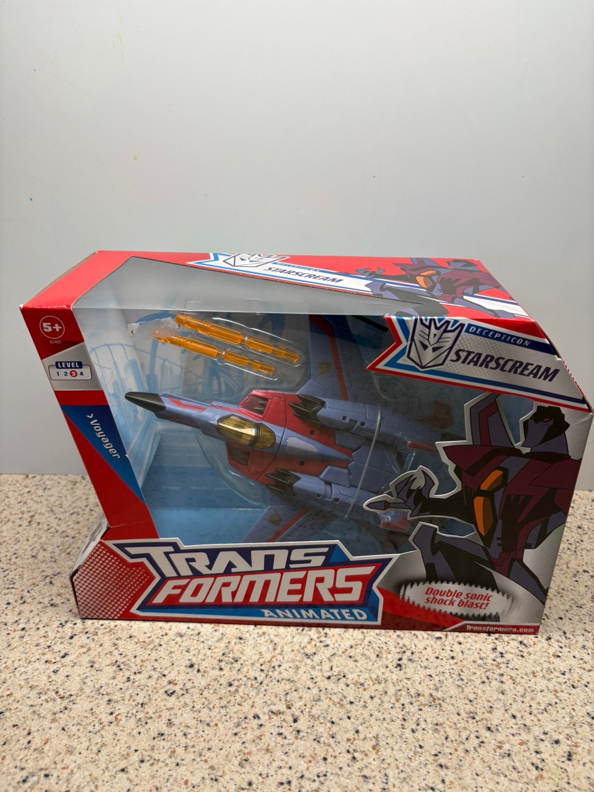 Transformers animated starscream, Verzamelen, G1, Verzenden, Zo goed als nieuw, Autobots