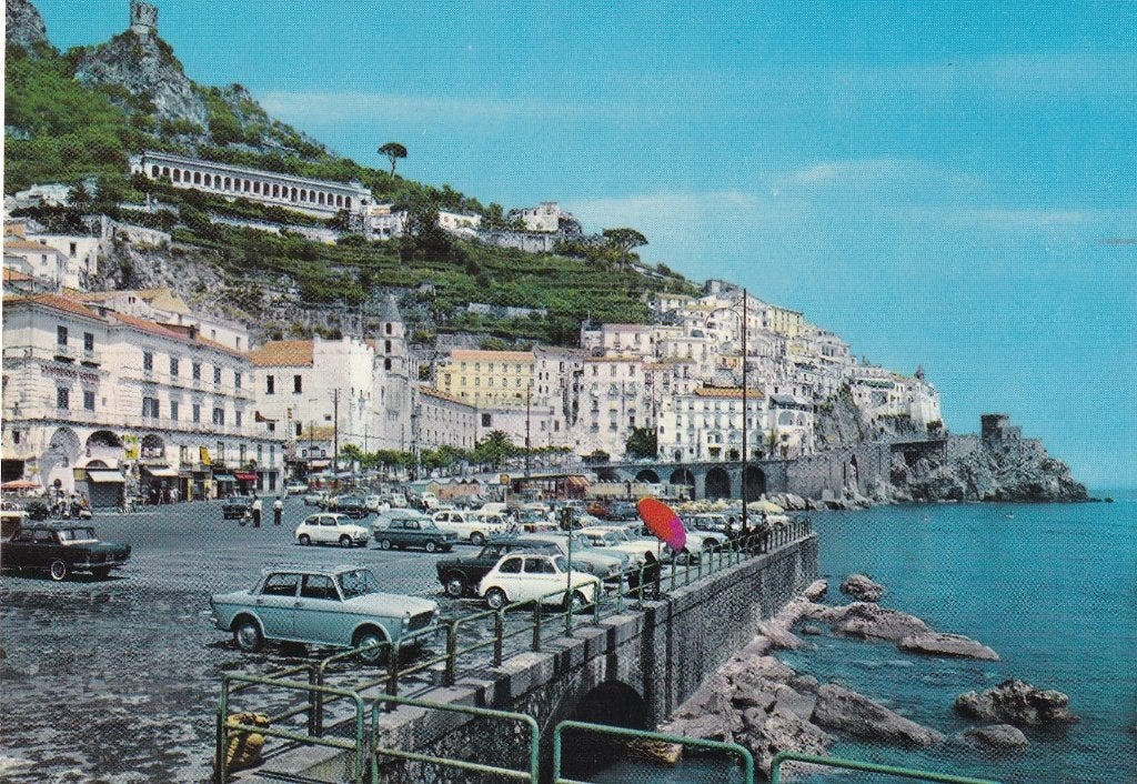 Italië amalfi, panorama, Verzenden, 1960 tot 1980, Ongelopen, Italië