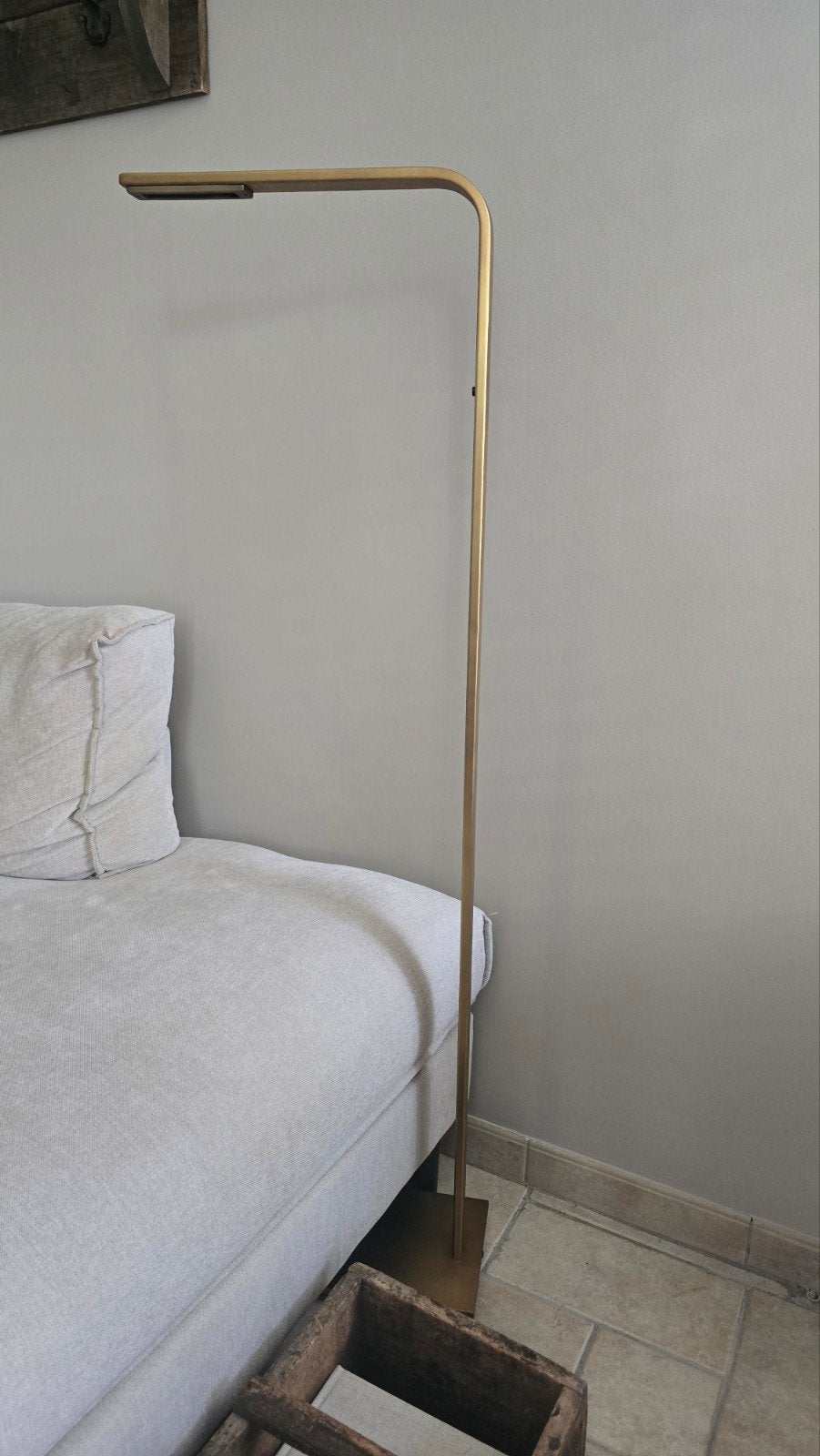 Frezoli vloerlamp Piana donker messing., Ophalen, Nieuw