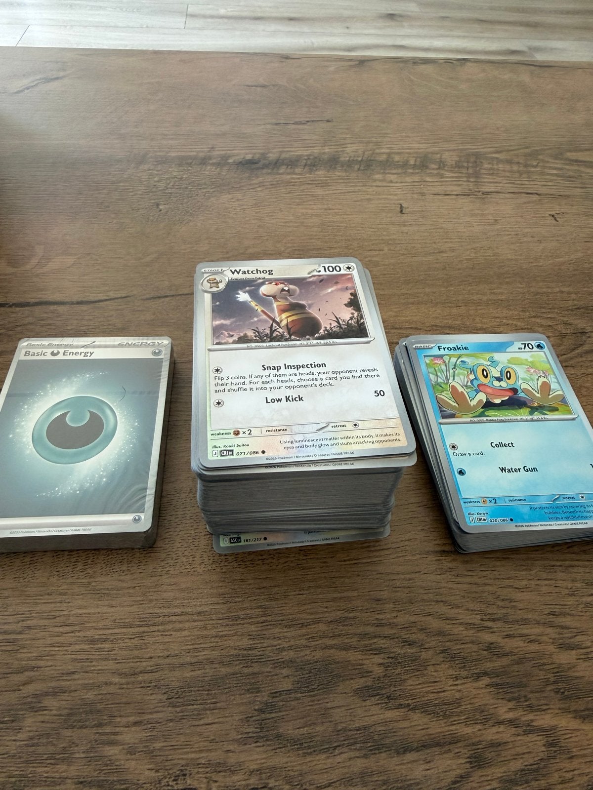 Grote stapel Pokémon kaarten chaos rising, Ophalen, Zo goed als nieuw, Meerdere kaarten