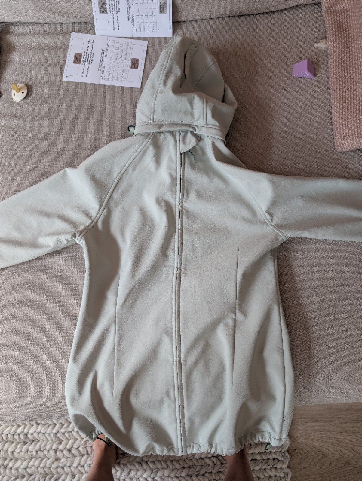Draagjas Mamalila softshell maat S, lichtgroen, Ophalen of Verzenden, Zo goed als nieuw, Groen
