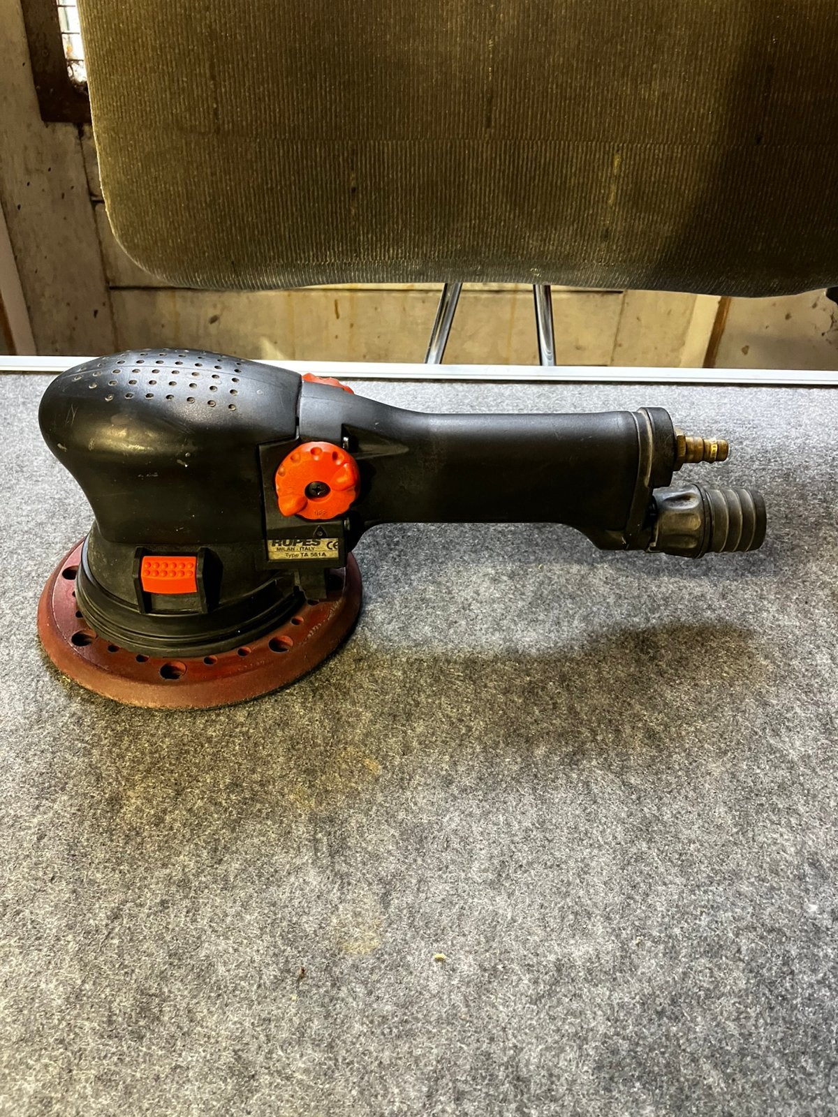 Rupes pneumatische exentrische schuurmachine, Ophalen of Verzenden, Zo goed als nieuw, Minder dan 600 watt, Excentrische schuurmachine