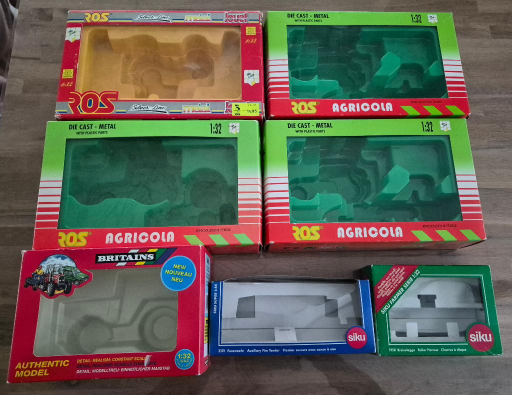 Dozen oude modellen - ROS, Britains, Siku, Ophalen of Verzenden, Zo goed als nieuw, Tractor of Landbouw, Britains