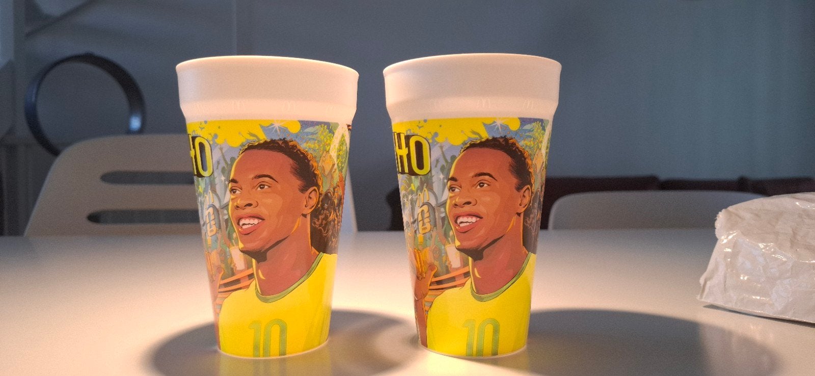 2x McDonald's World Cup Beker Ronaldinho (NIEUW), Verzamelen, Ophalen of Verzenden, Nieuw