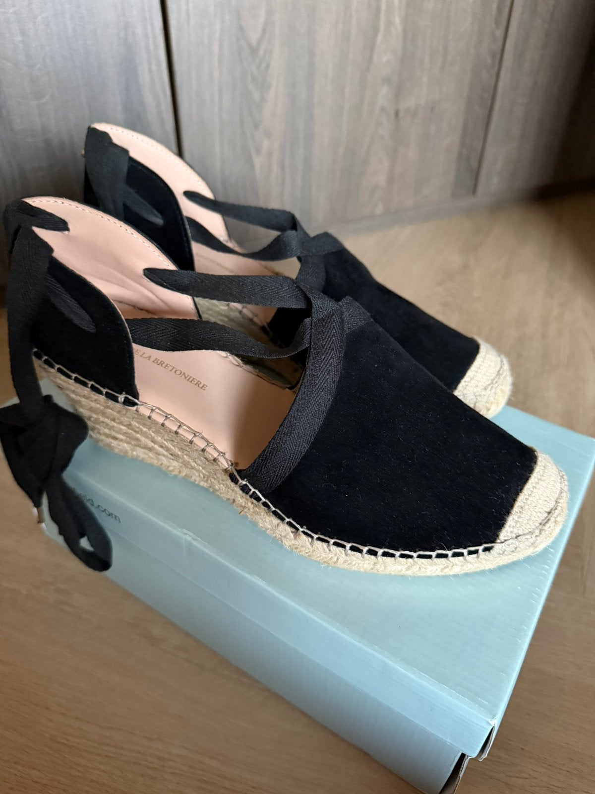 Fred de la Bretoniere espradilles maat 40, Fred de la Bretoniere, Zwart, Ophalen of Verzenden, Espadrilles of Moccasins