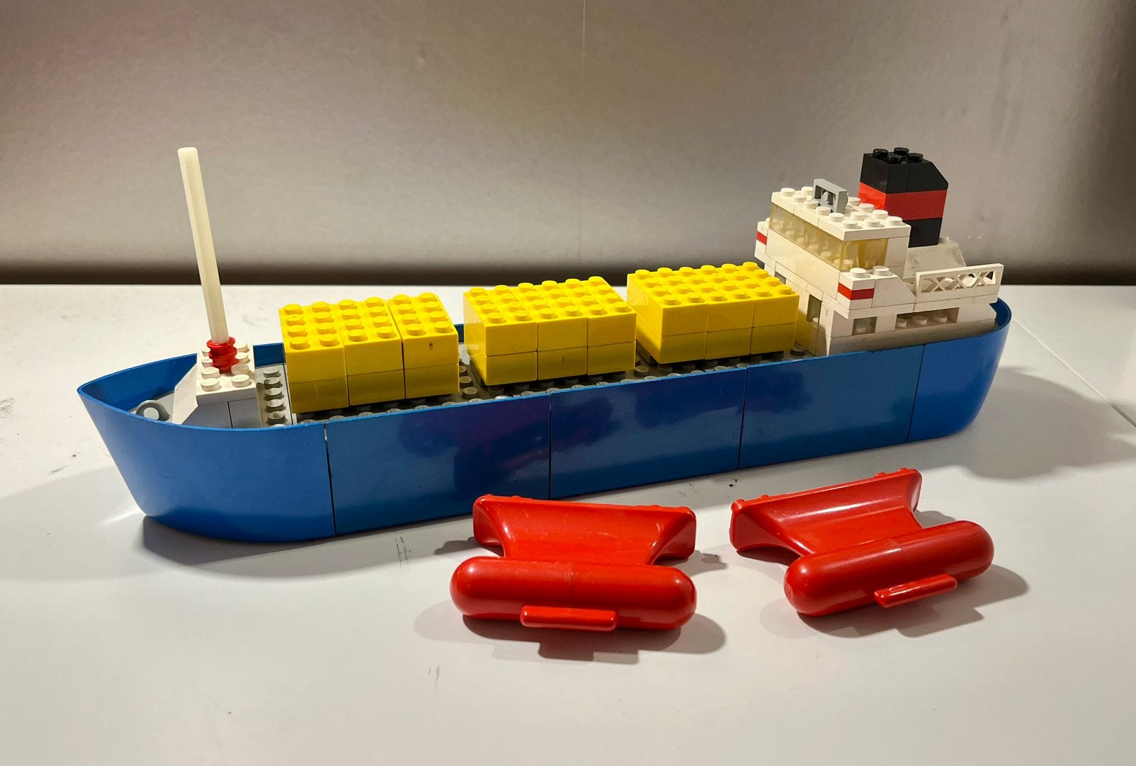 315 vintage Lego containerschip, Verzenden, Gebruikt