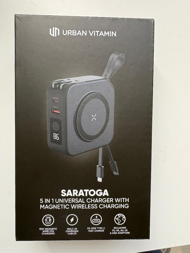Saratoga 5 in 1 universal charger, Ophalen of Verzenden, Nieuw