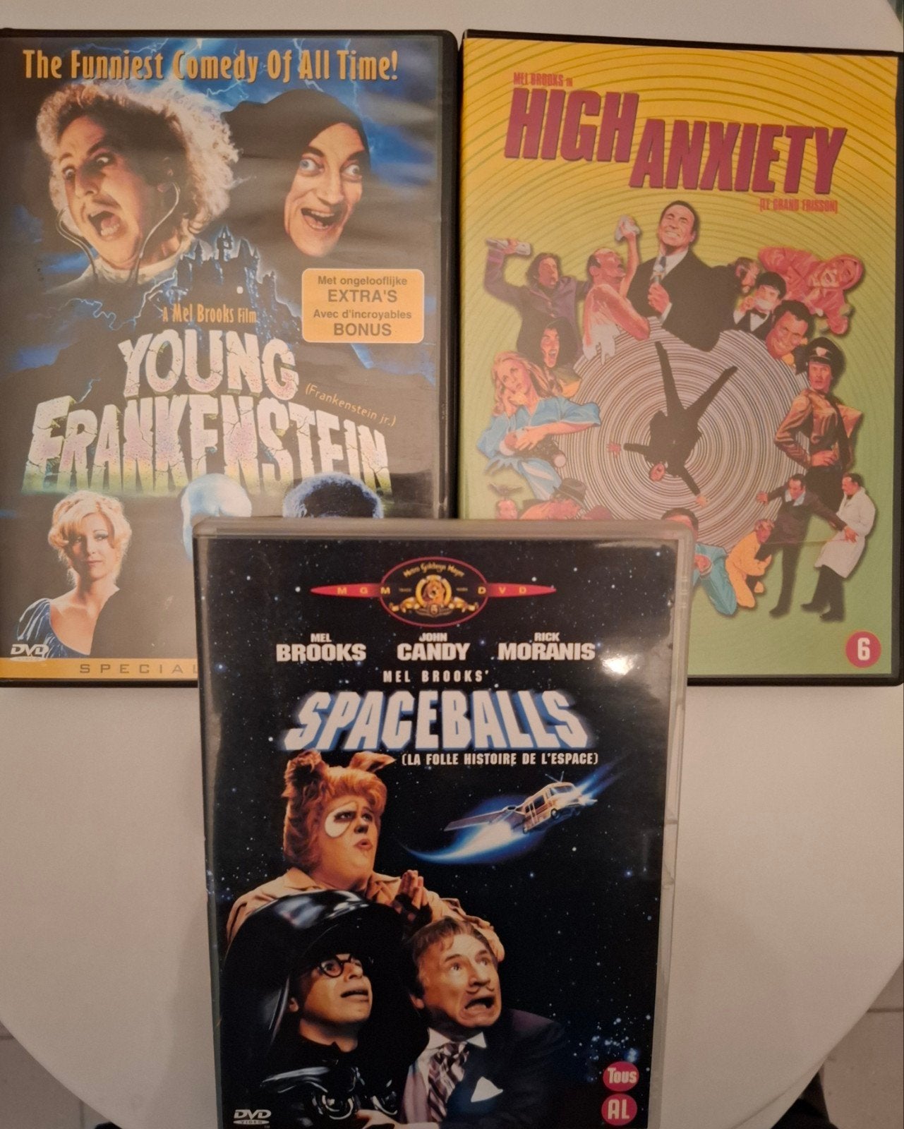 Mel Brooks 3 films uit DVD Collectie: Young Frankenstein, Sp, Actiekomedie, Alle leeftijden, Spaans, Ophalen of Verzenden