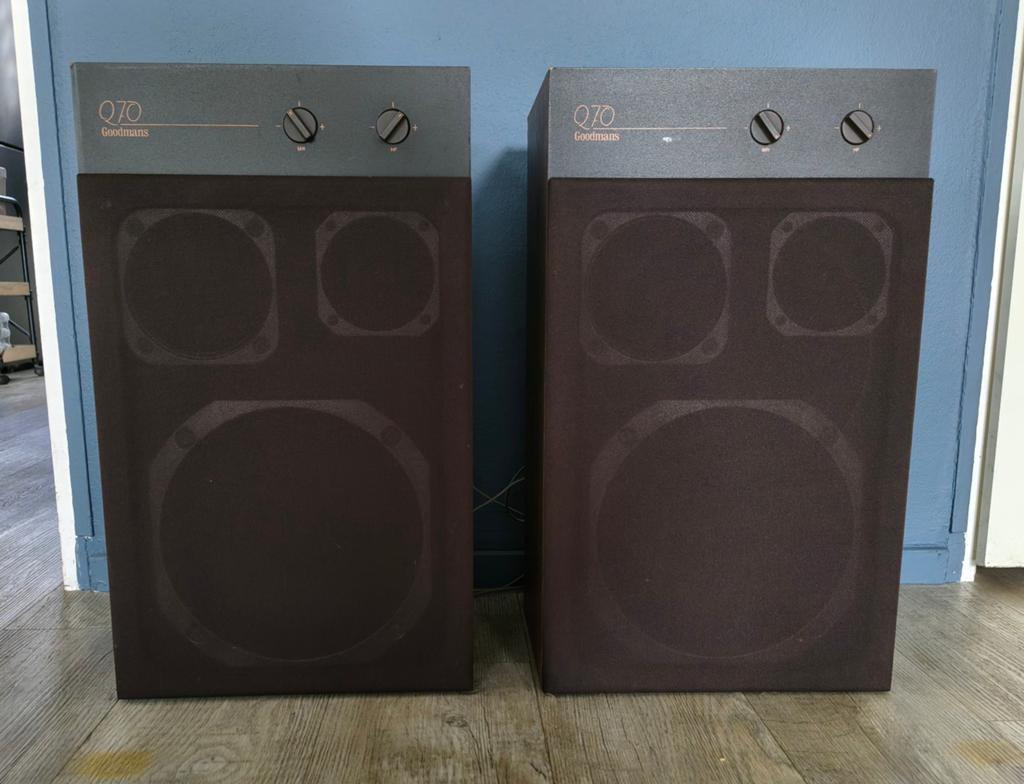 Goodmans Q-70 3-weg luidsprekers - 120 watt, Overige merken, Gebruikt, Ophalen of Verzenden, 120 watt of meer