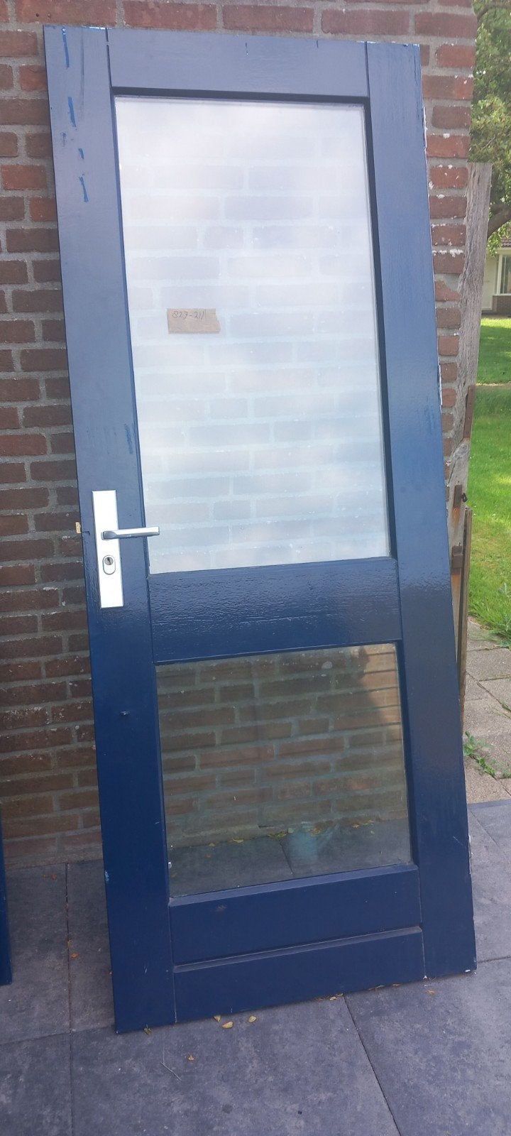 Achterdeur schuurdeur 82,7cm bij 211cm, Ophalen of Verzenden, Gebruikt, Buitendeur, 200 tot 215 cm