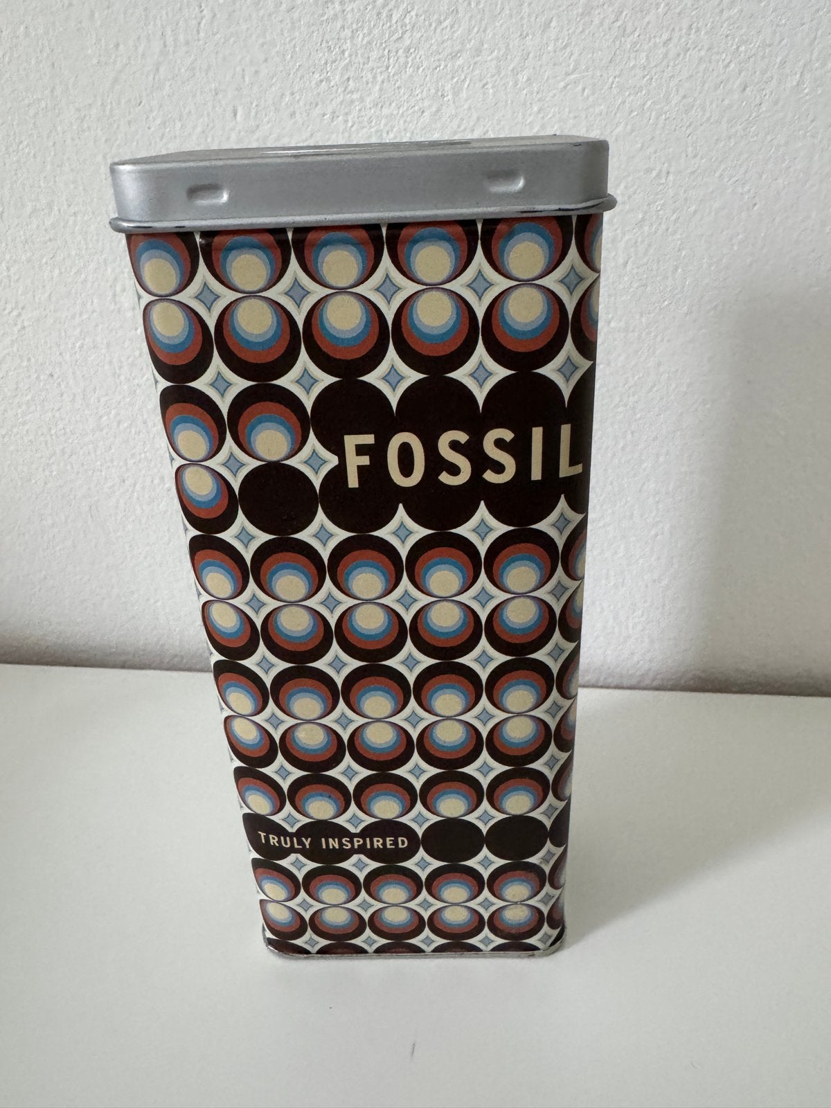 Fossil blikken doosje - Retro design, Ophalen of Verzenden, Zo goed als nieuw