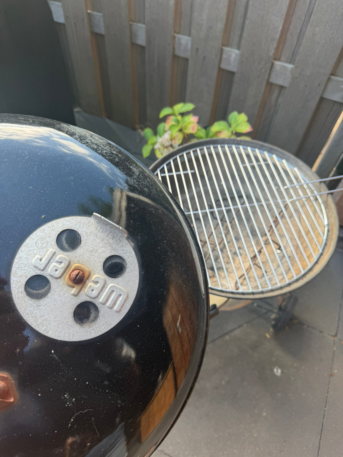 Weber BBQ 47 cm met NIEUW rooster, Ophalen, Gebruikt