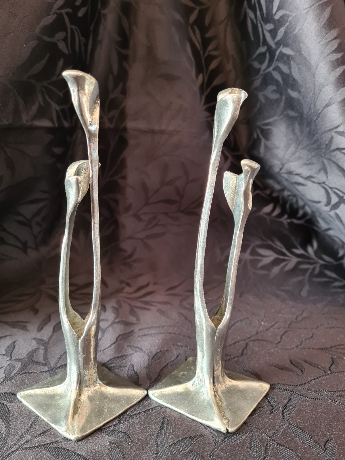 Art Deco Stijl Kandelaars - Uniek Ontwerp, Antiek en Kunst, Ophalen